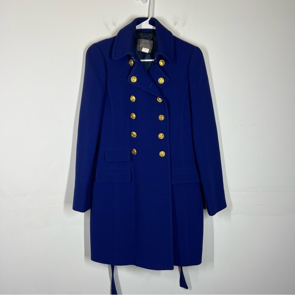 J Crew Double Cloth Townhouse Wool Trench Coat Size 4 - Picture 1 of 12
